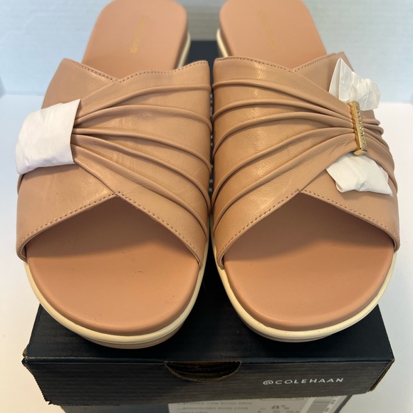 Cole Haan Women’s Aubree Grand Ruched Slide Sandal Brand New Never Worn size 8.5 - Picture 7 of 10